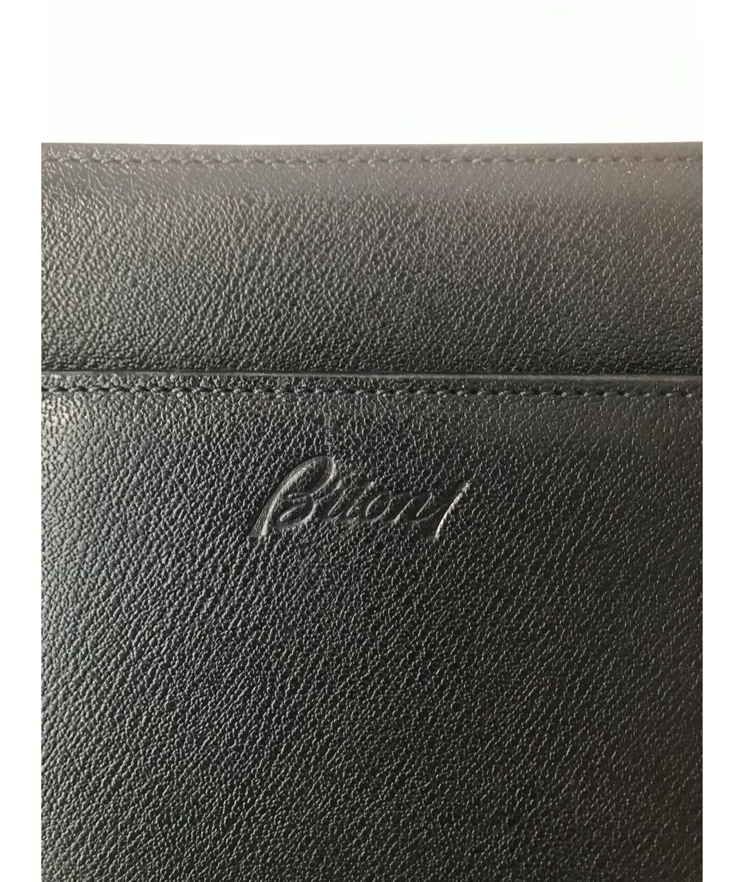 BRIONI Черный кожаный портфель, фото 6