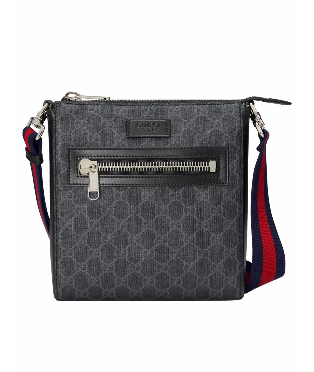 GUCCI Черная кожаная сумка на плечо, фото 8