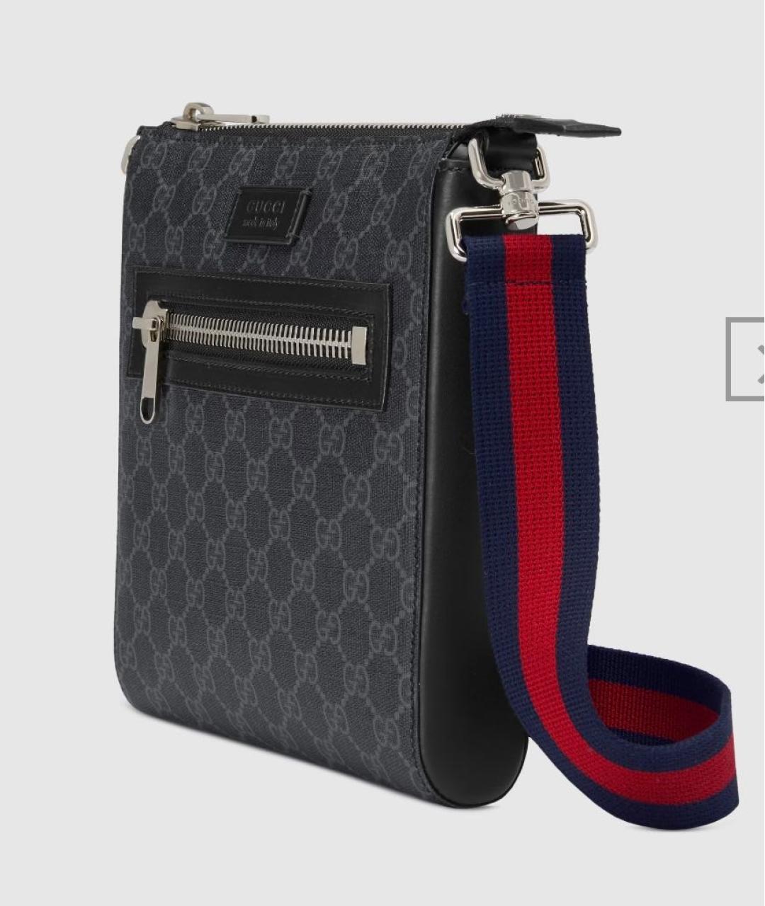 GUCCI Черная кожаная сумка на плечо, фото 2