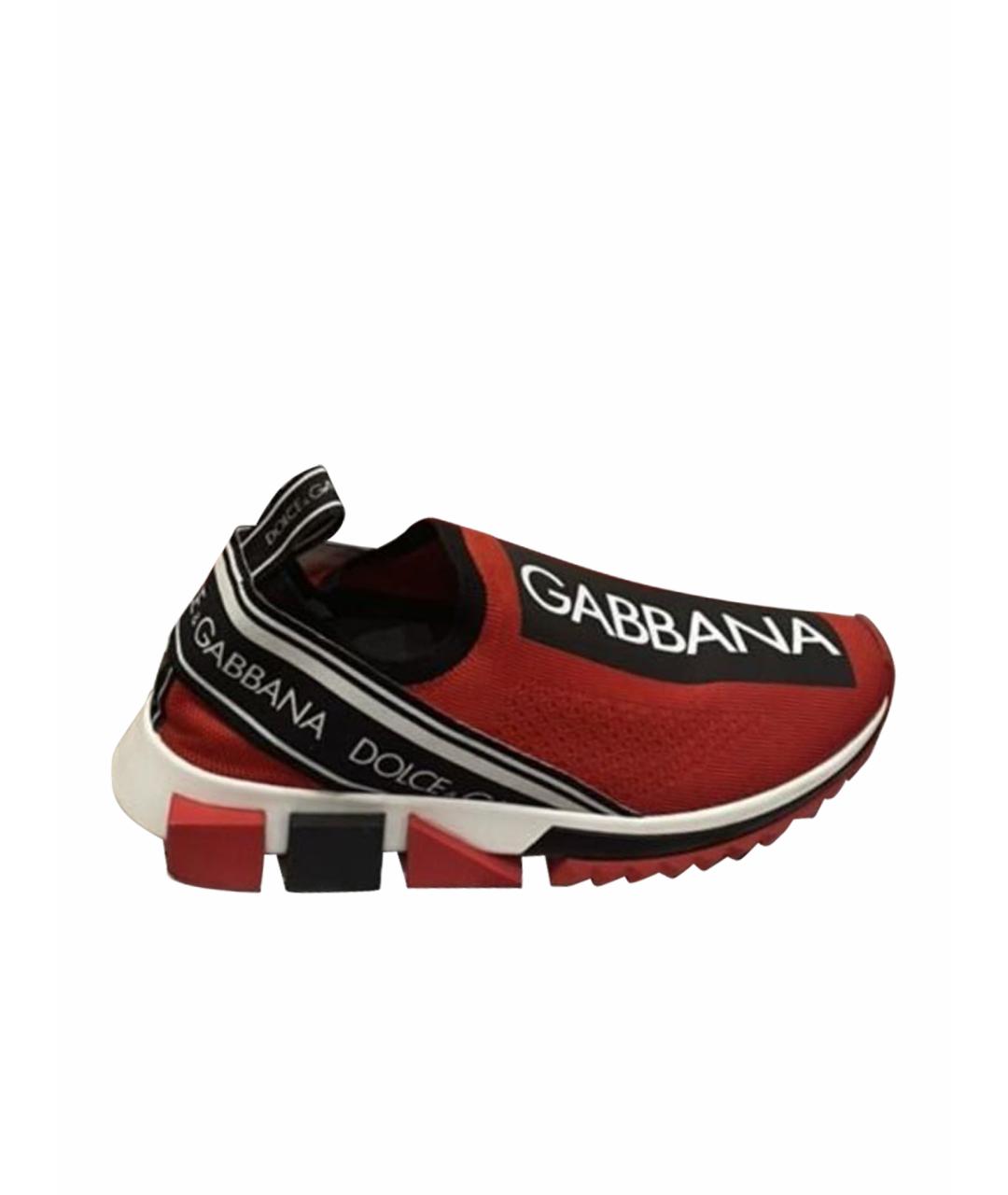 DOLCE&GABBANA Красные кроссовки, фото 1