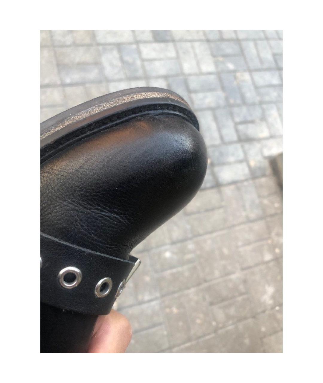 DIESEL Черные кожаные ботинки, фото 3