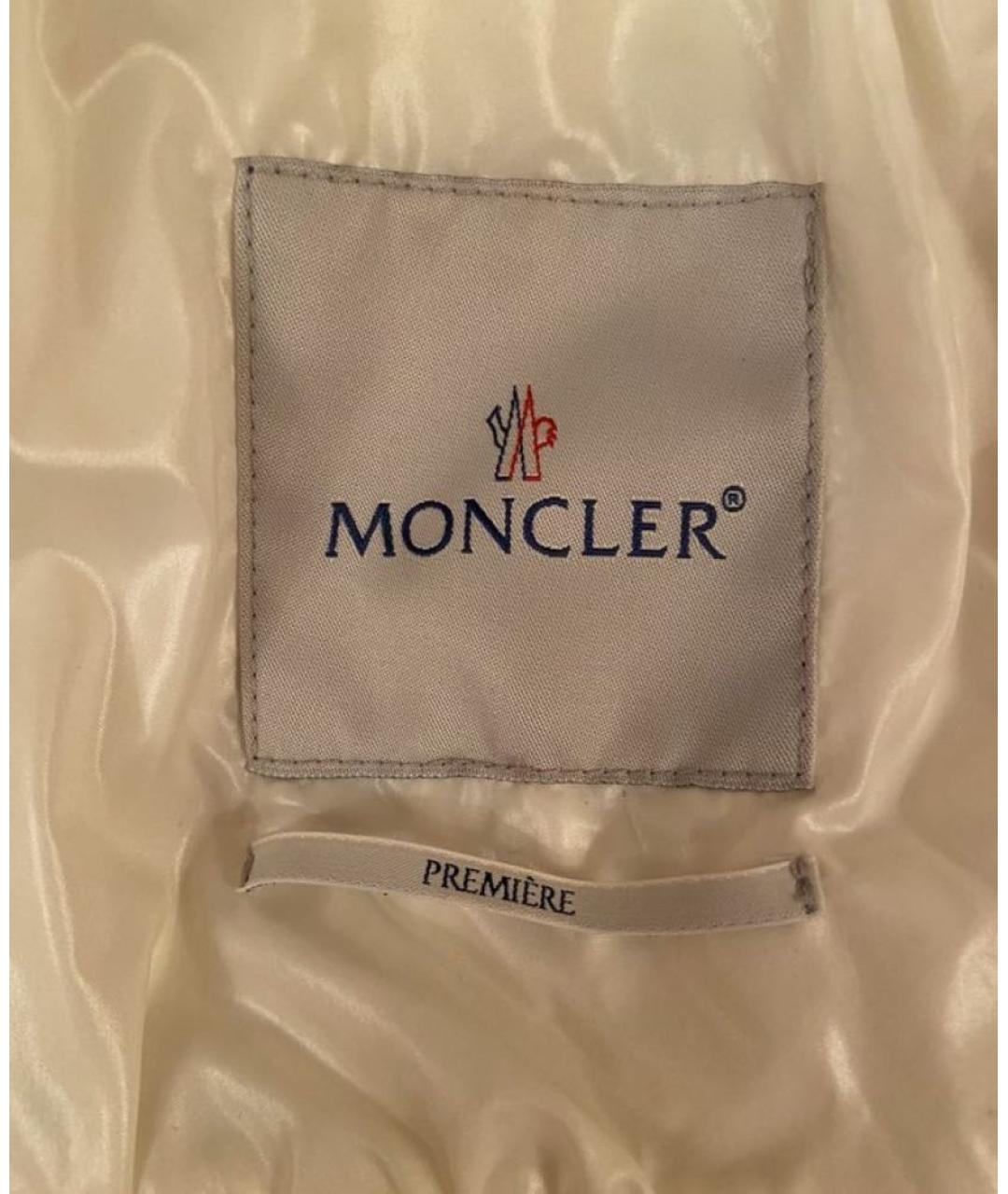 MONCLER Бежевая полиамидовая куртка, фото 3