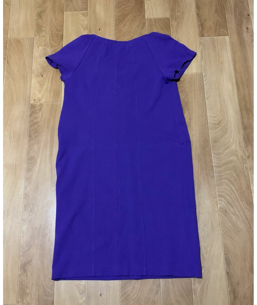 ARMANI COLLEZIONI Фиолетовое хлопко-эластановое повседневное платье, фото 2
