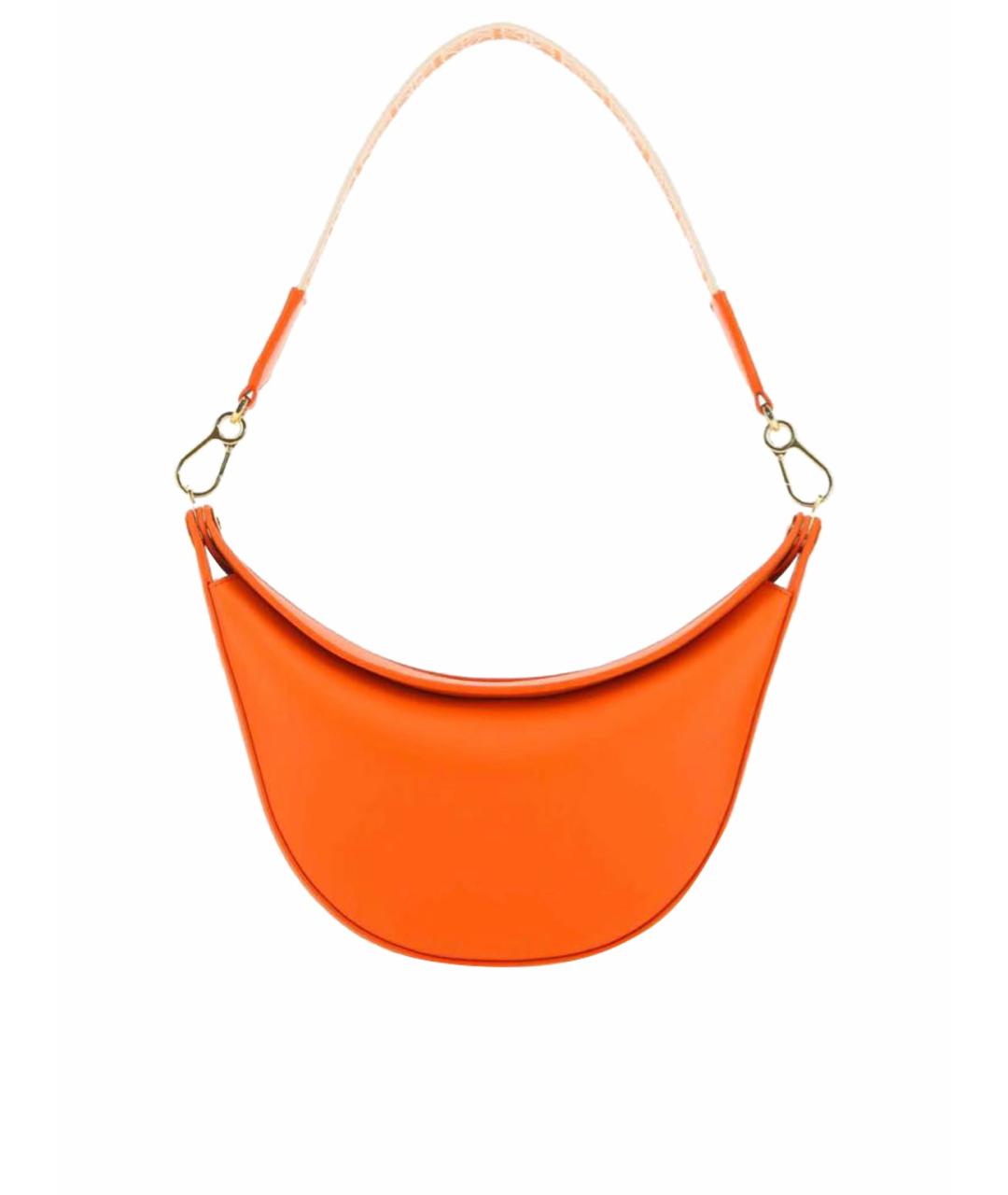 LOEWE Оранжевая кожаная сумка с короткими ручками, фото 1