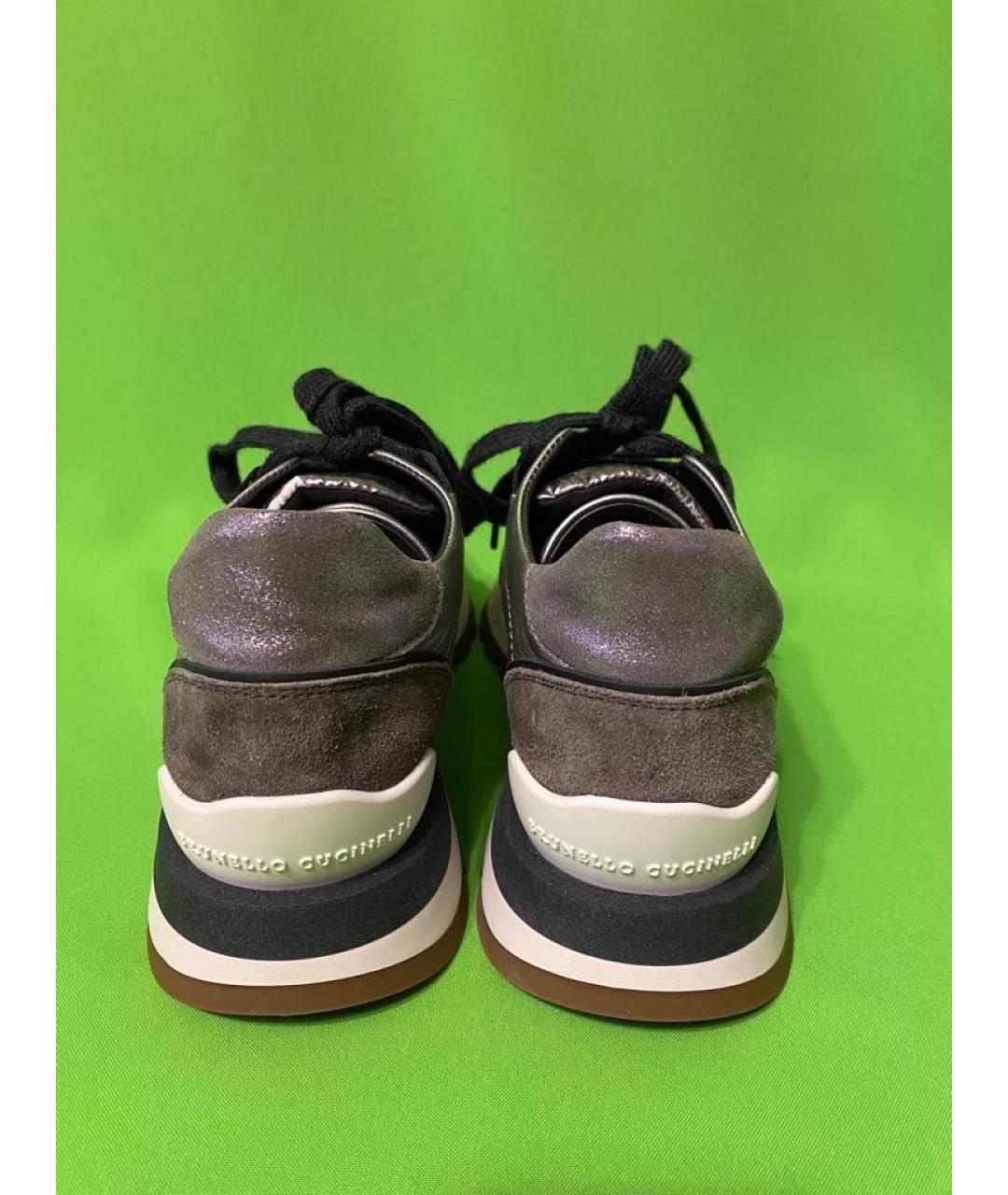 BRUNELLO CUCINELLI Бежевые кроссовки, фото 3