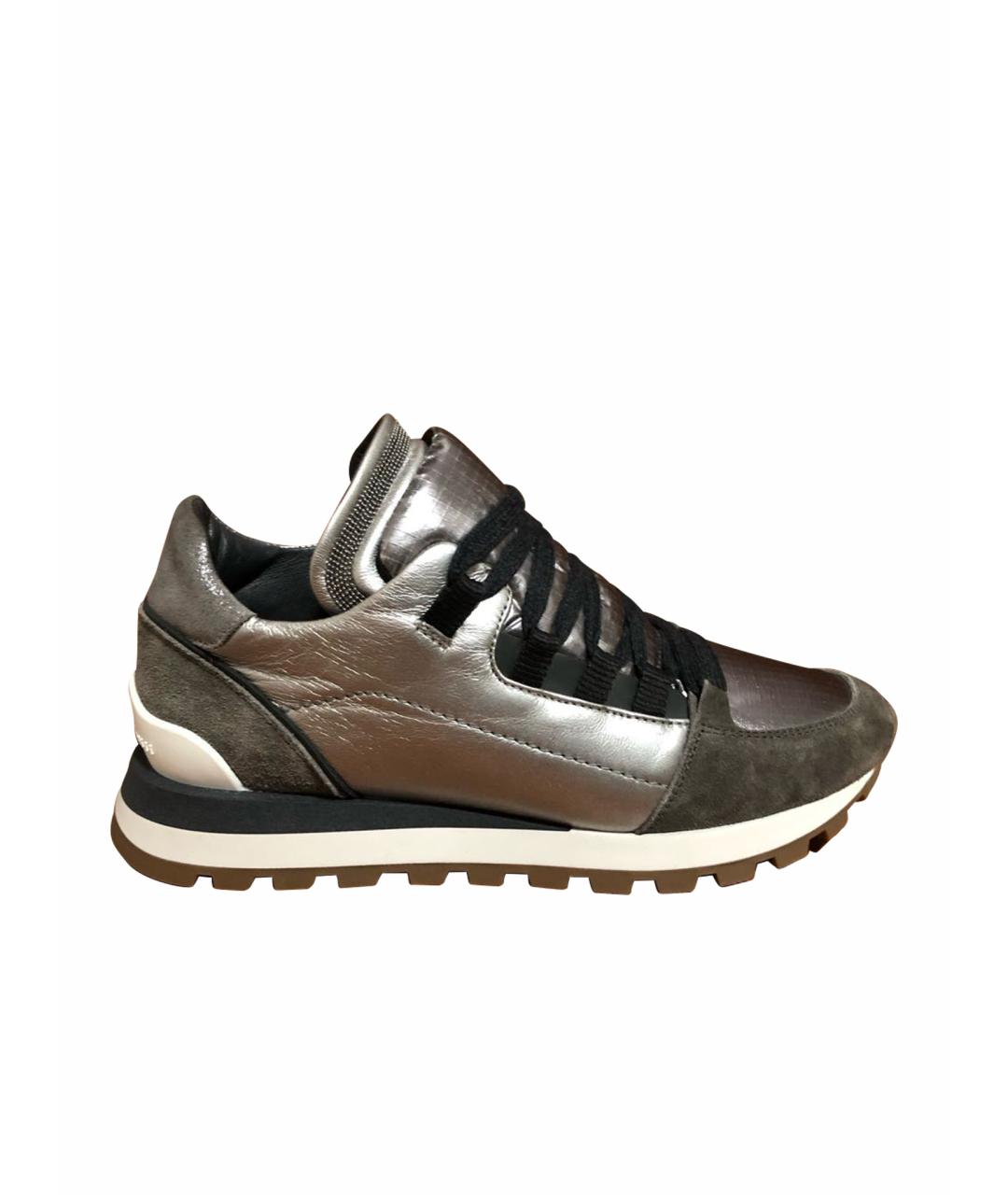 BRUNELLO CUCINELLI Бежевые кроссовки, фото 1