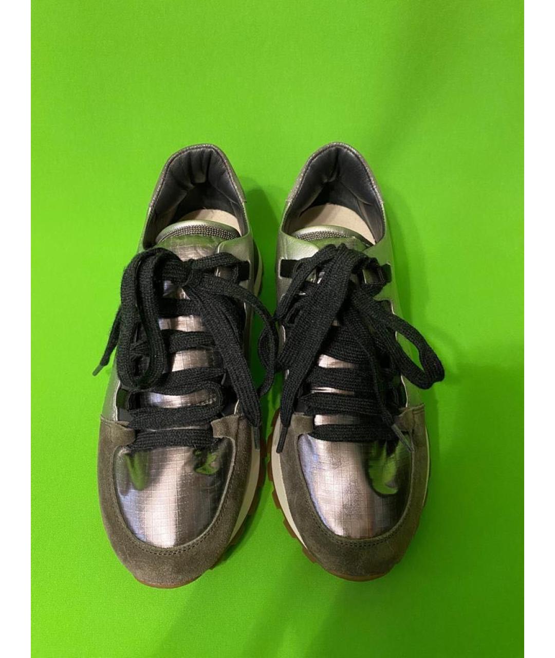 BRUNELLO CUCINELLI Бежевые кроссовки, фото 2