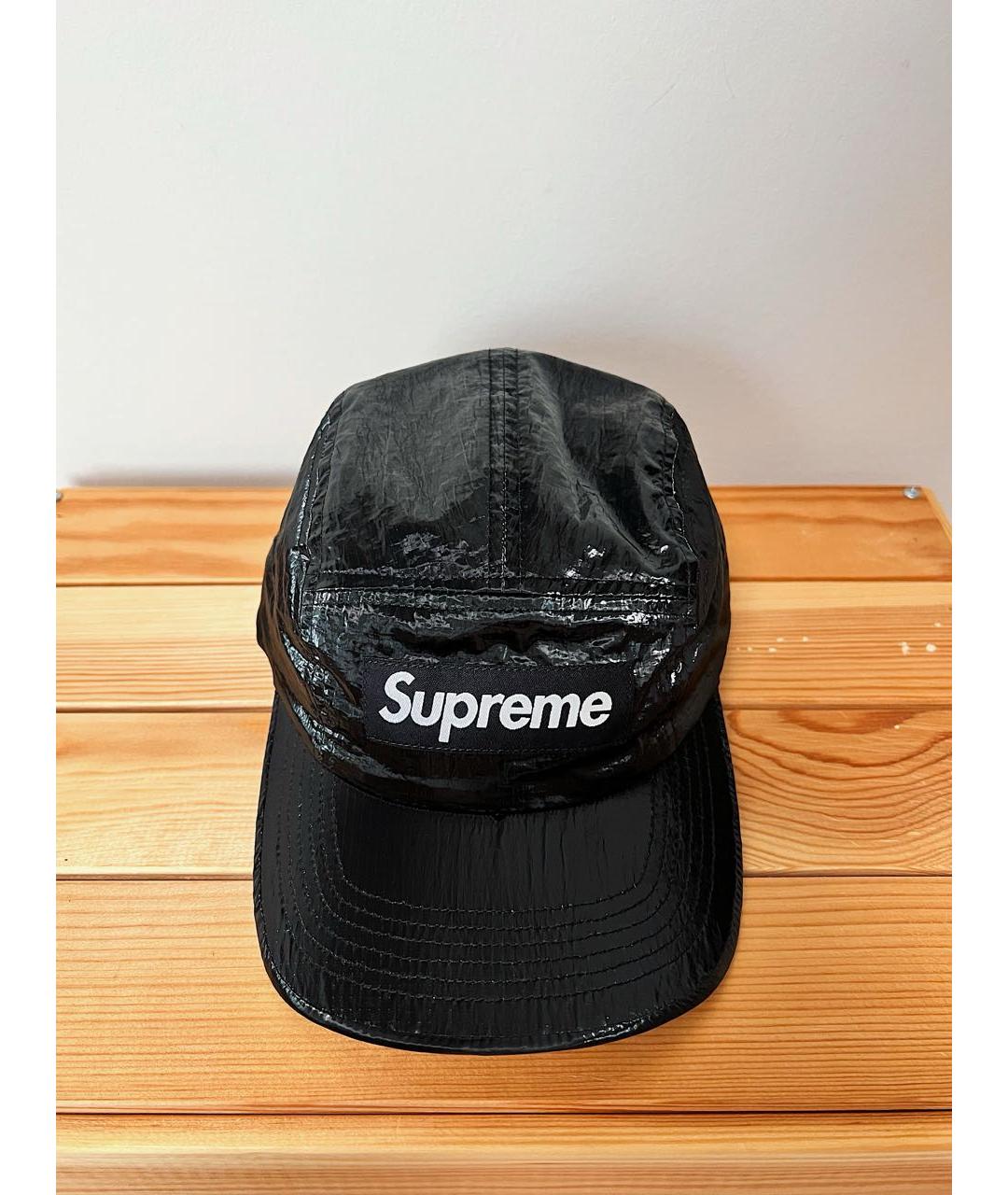 SUPREME Черная синтетическая кепка/бейсболка, фото 2