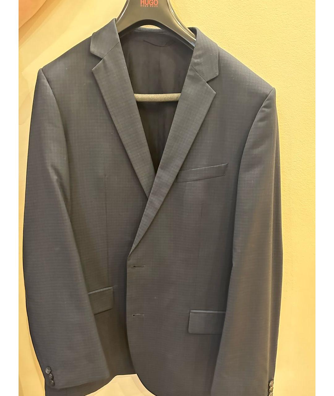 HUGO BOSS Темно-синий классический костюм, фото 2