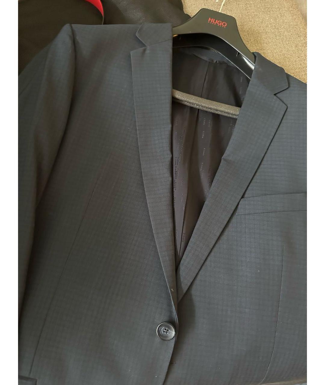 HUGO BOSS Темно-синий классический костюм, фото 4