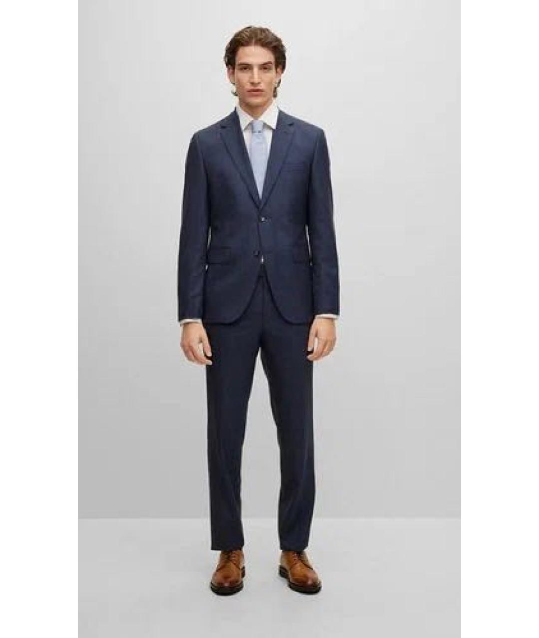 HUGO BOSS Темно-синий классический костюм, фото 7