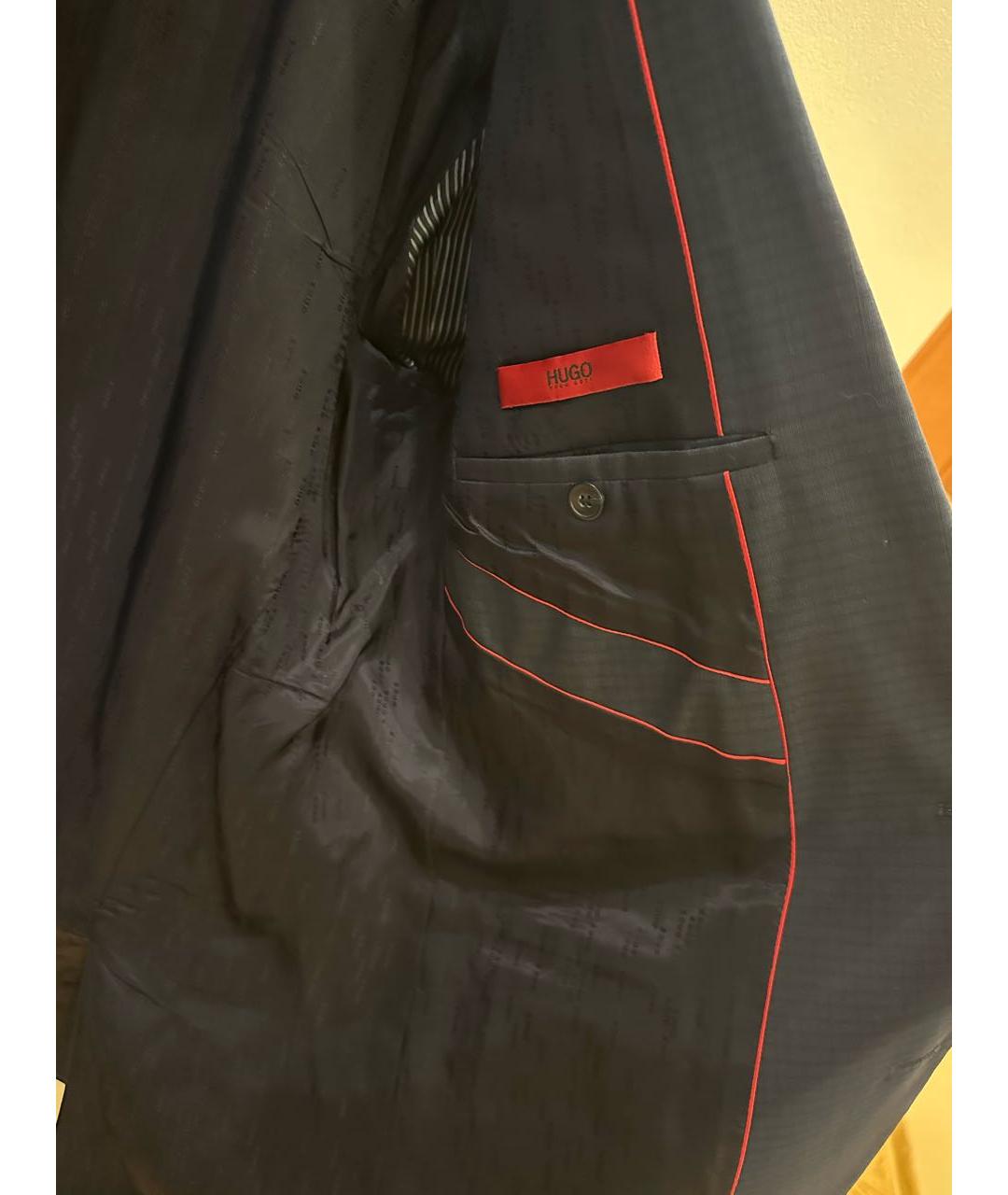 HUGO BOSS Темно-синий классический костюм, фото 3