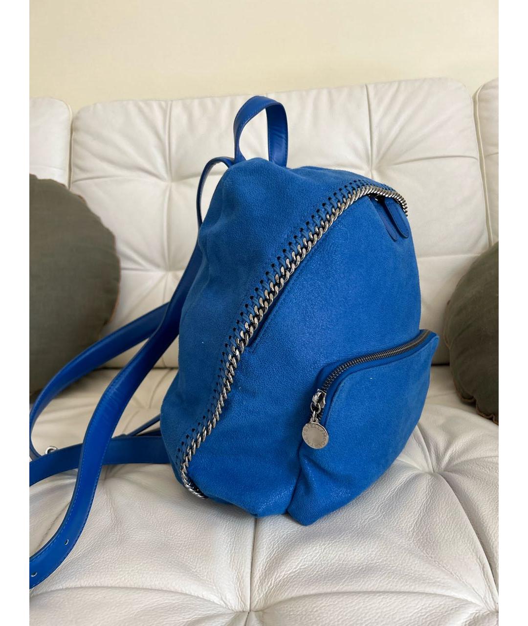 STELLA MCCARTNEY Синий рюкзак из искусственной кожи, фото 2
