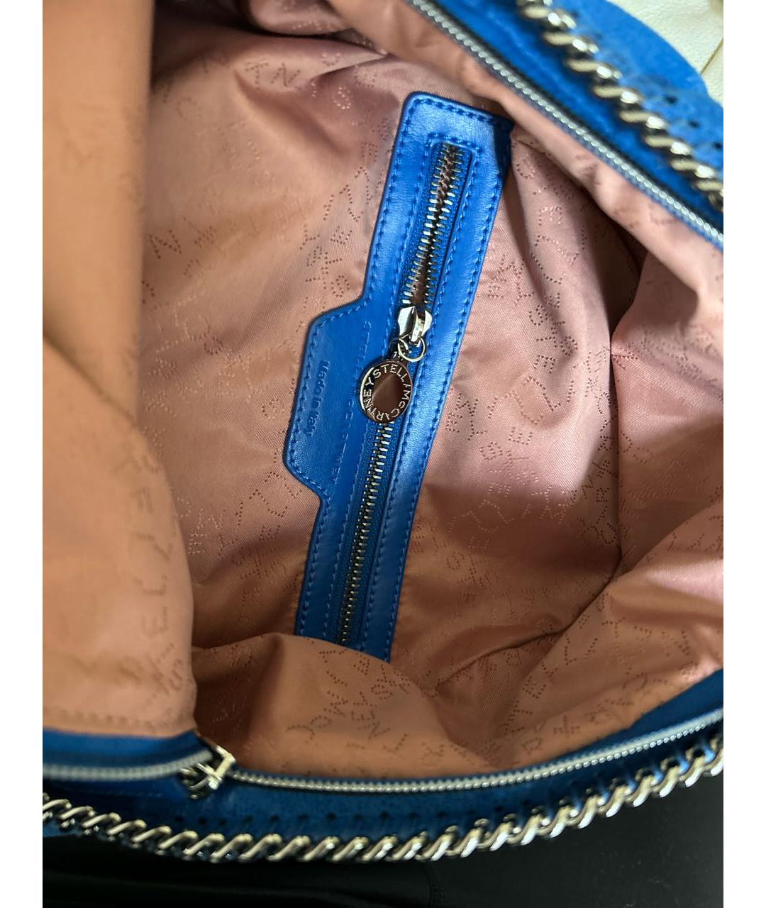 STELLA MCCARTNEY Синий рюкзак из искусственной кожи, фото 4