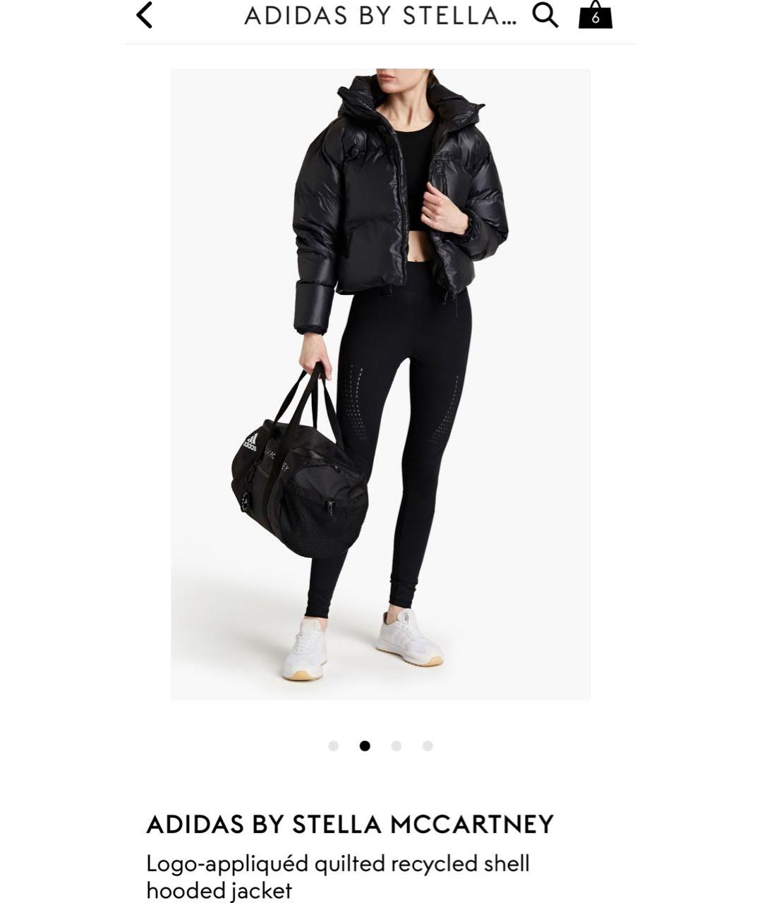 ADIDAS BY STELLA MCCARTNEY Черный пуховик, фото 3