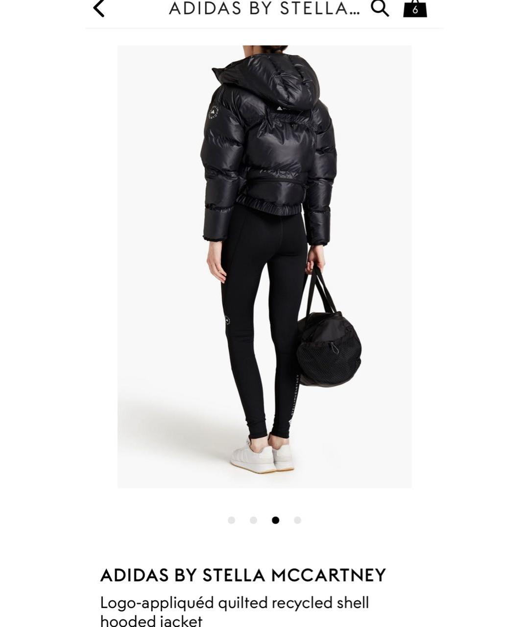 ADIDAS BY STELLA MCCARTNEY Черный пуховик, фото 2