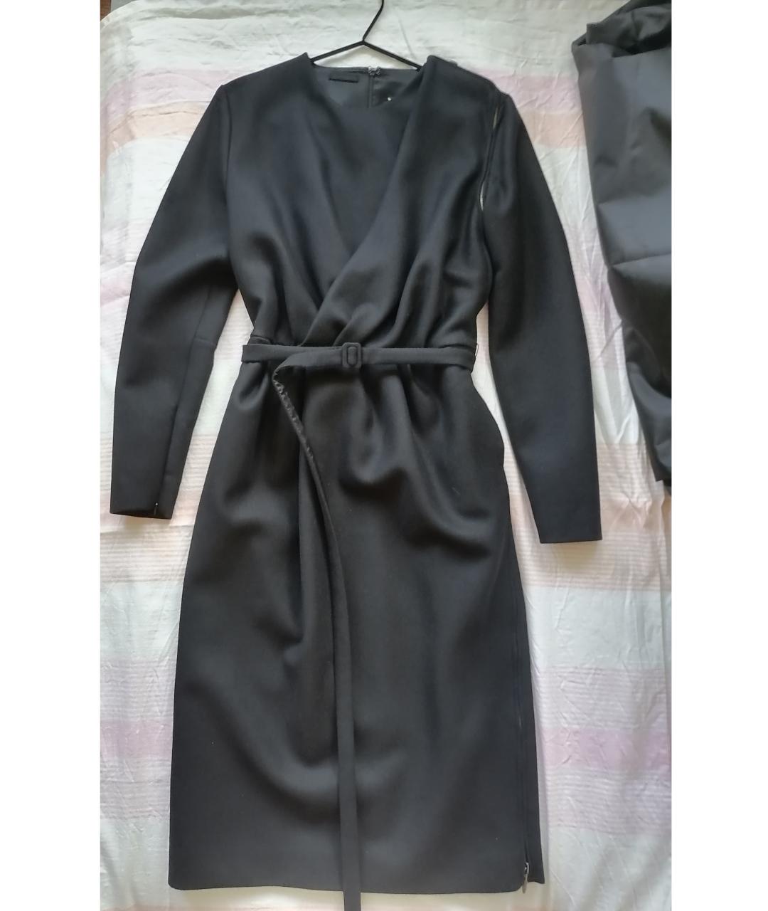 MAISON MARGIELA Черное шерстяное пальто, фото 10