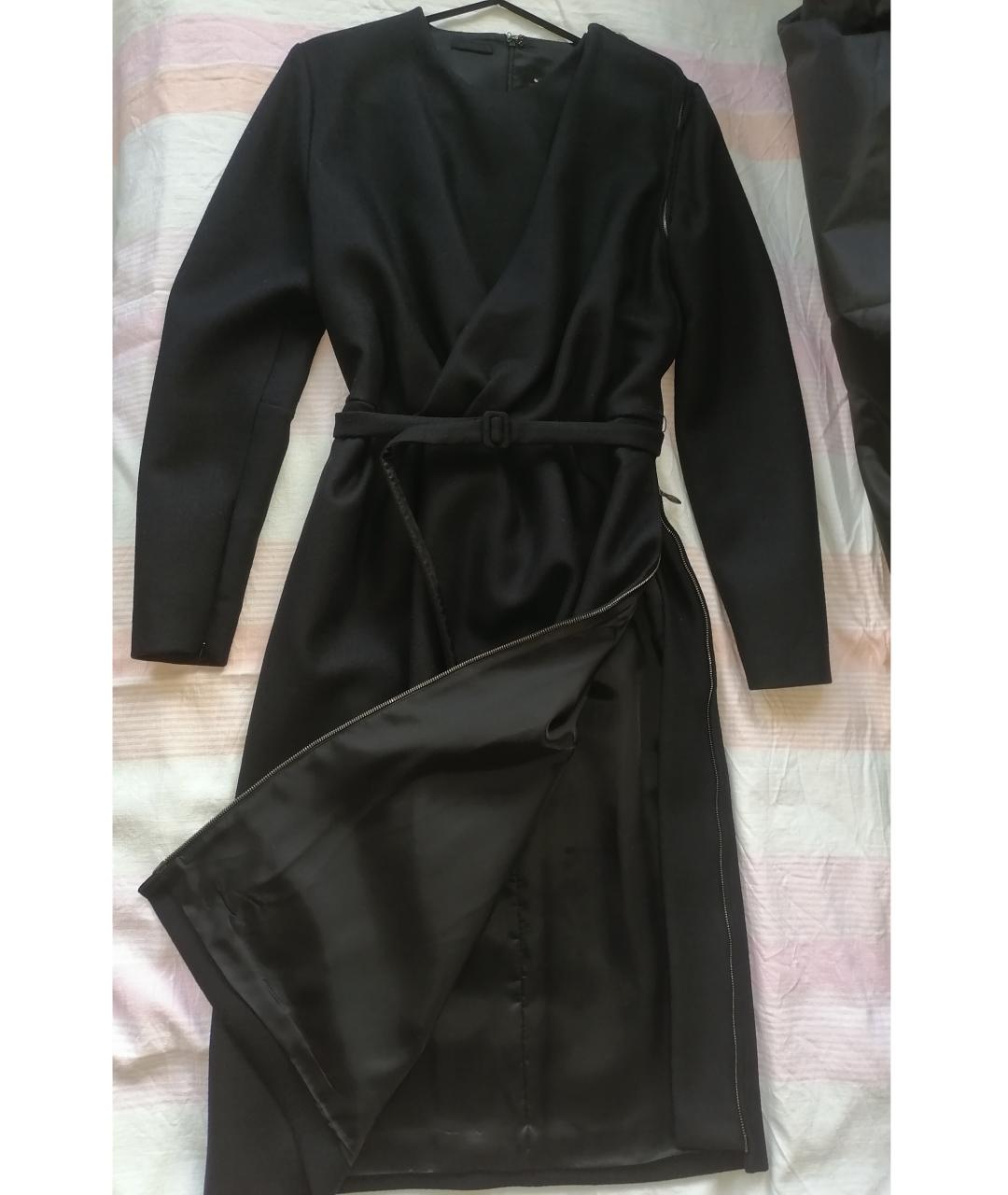 MAISON MARGIELA Черное шерстяное пальто, фото 4