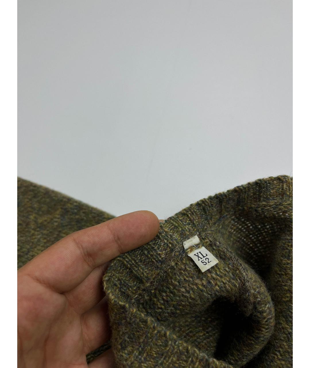 VALENTINO Зеленый шерстяной джемпер / свитер, фото 5