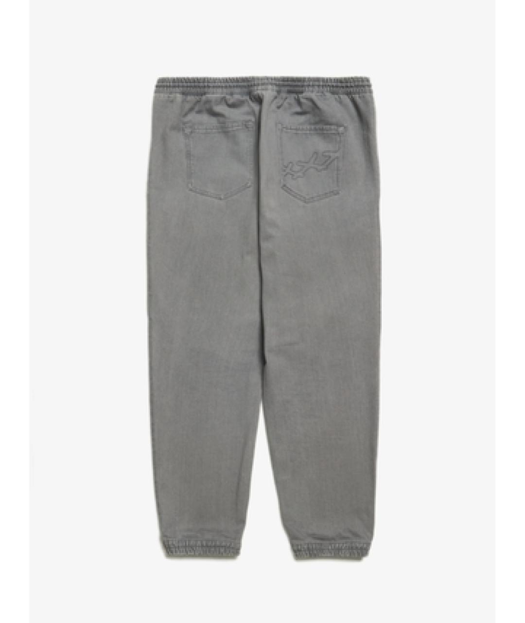 ZEGNA Серые хлопковые повседневные брюки, фото 2