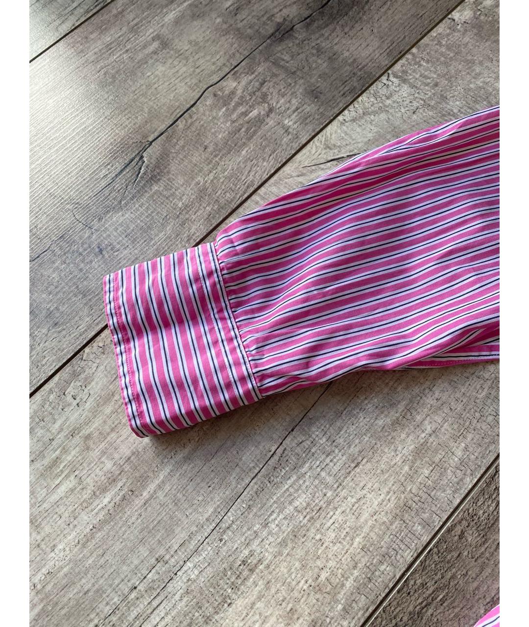 RALPH LAUREN Розовая хлопковая рубашка, фото 6