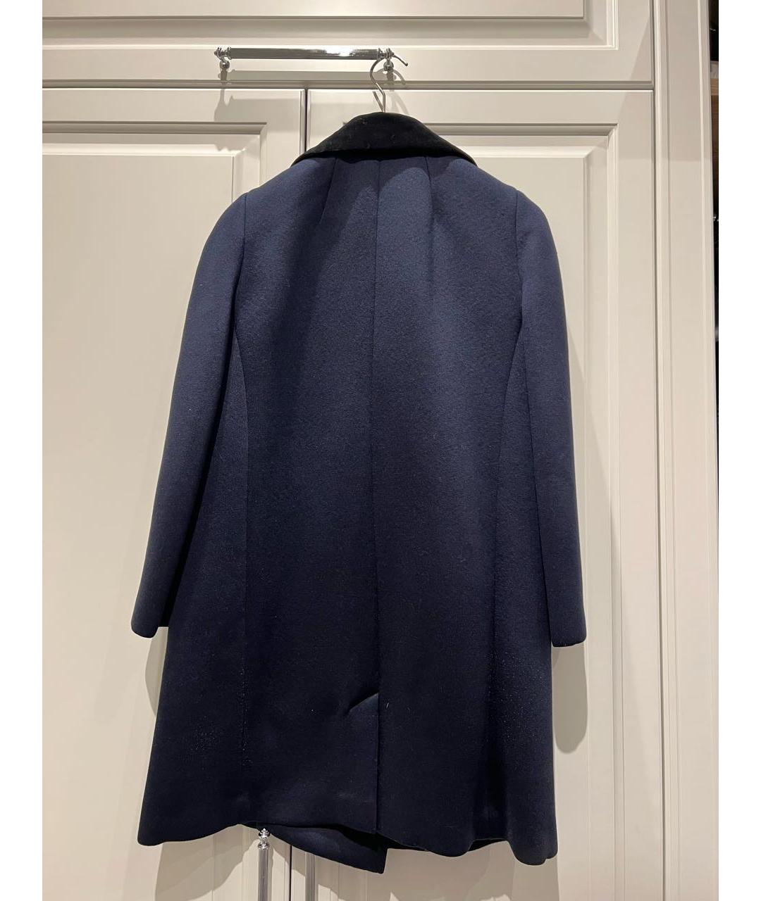 LOUIS VUITTON PRE-OWNED Темно-синее бархатное пальто, фото 2
