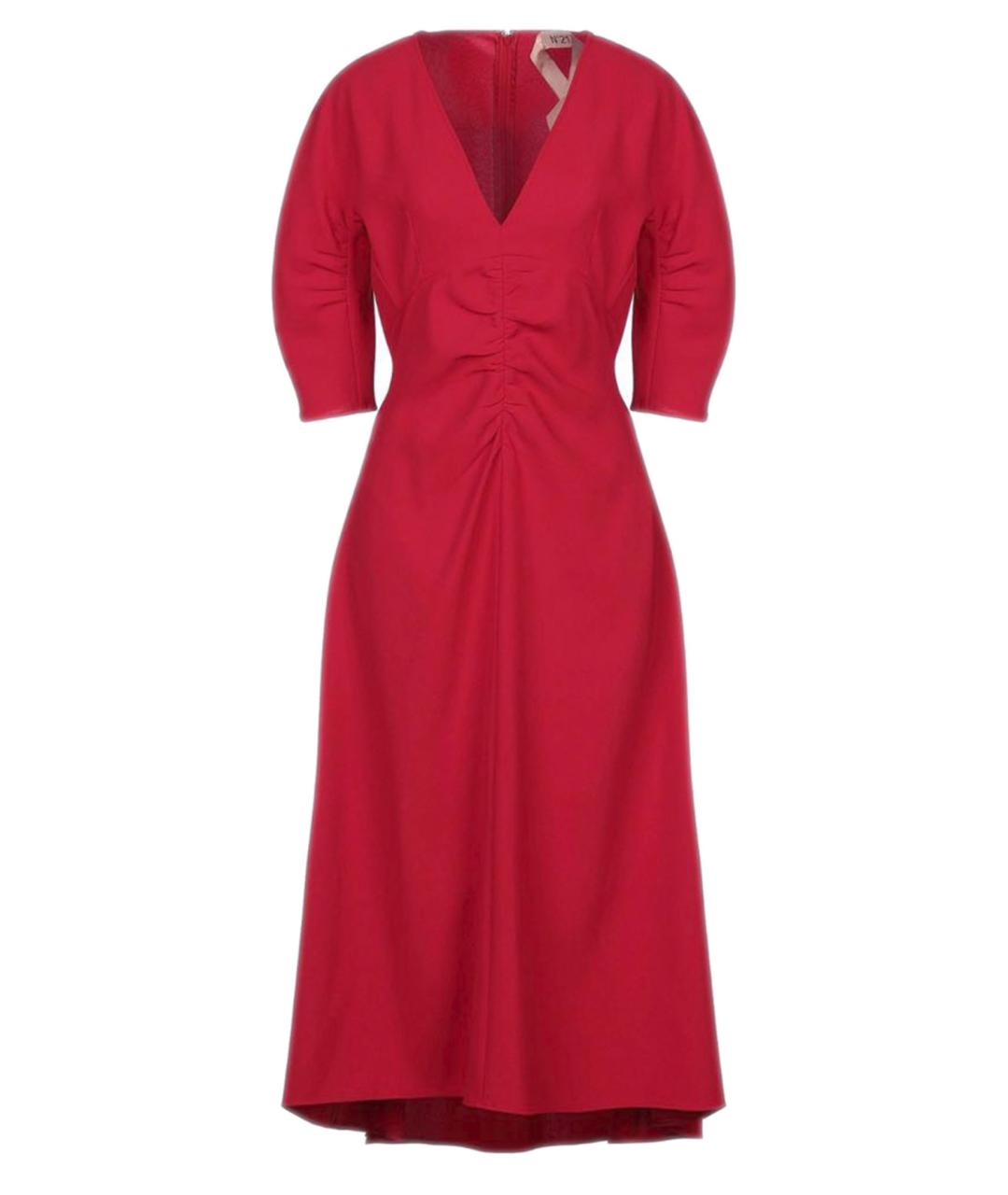 NO. 21 Красное коктейльное платье, фото 1