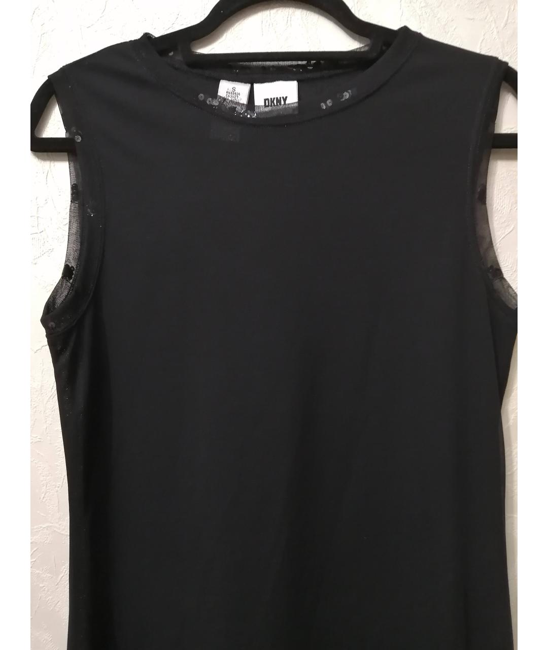 DKNY Черное полиэстеровое платье, фото 6