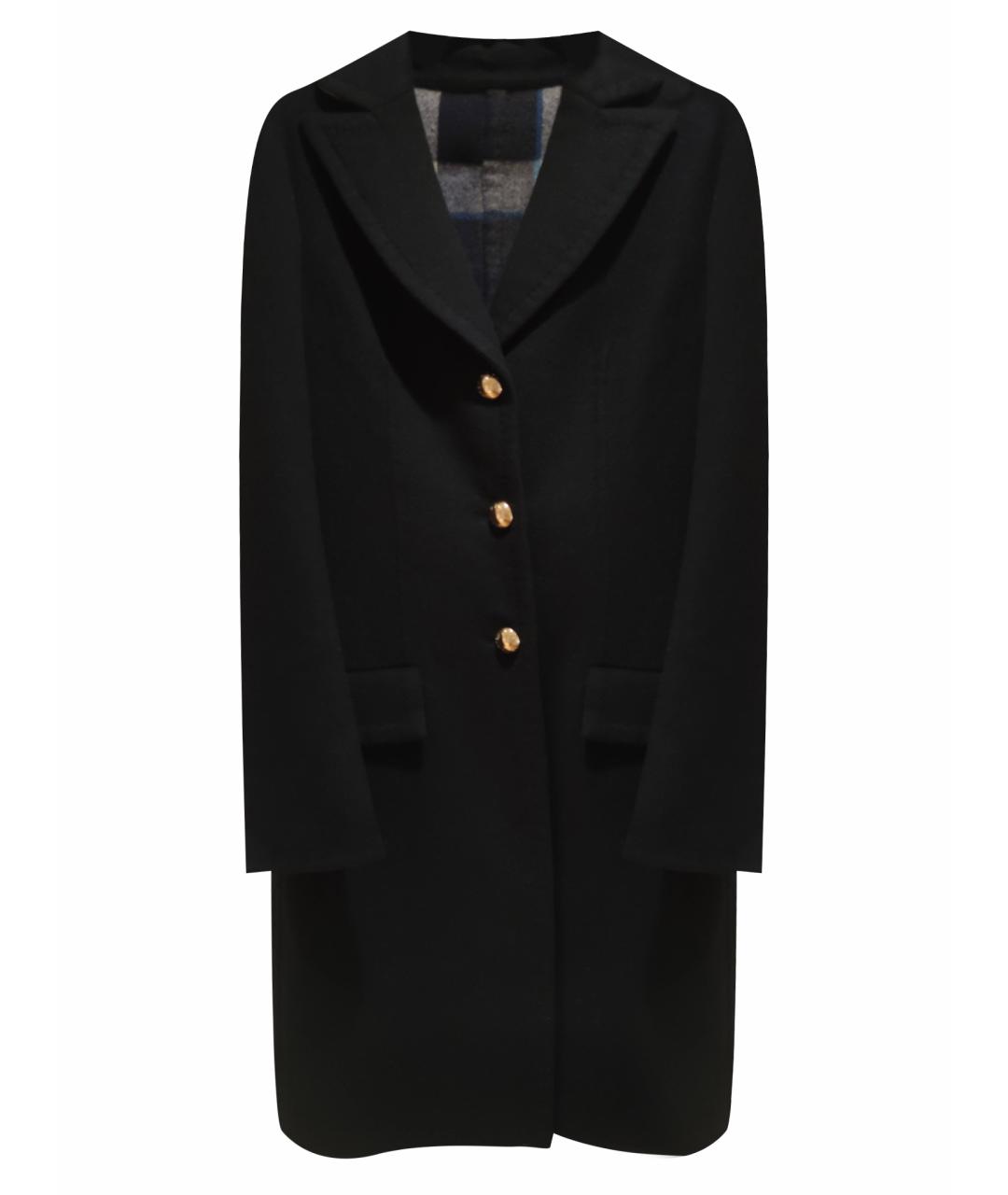 LOUIS VUITTON PRE-OWNED Черное шерстяное пальто, фото 1
