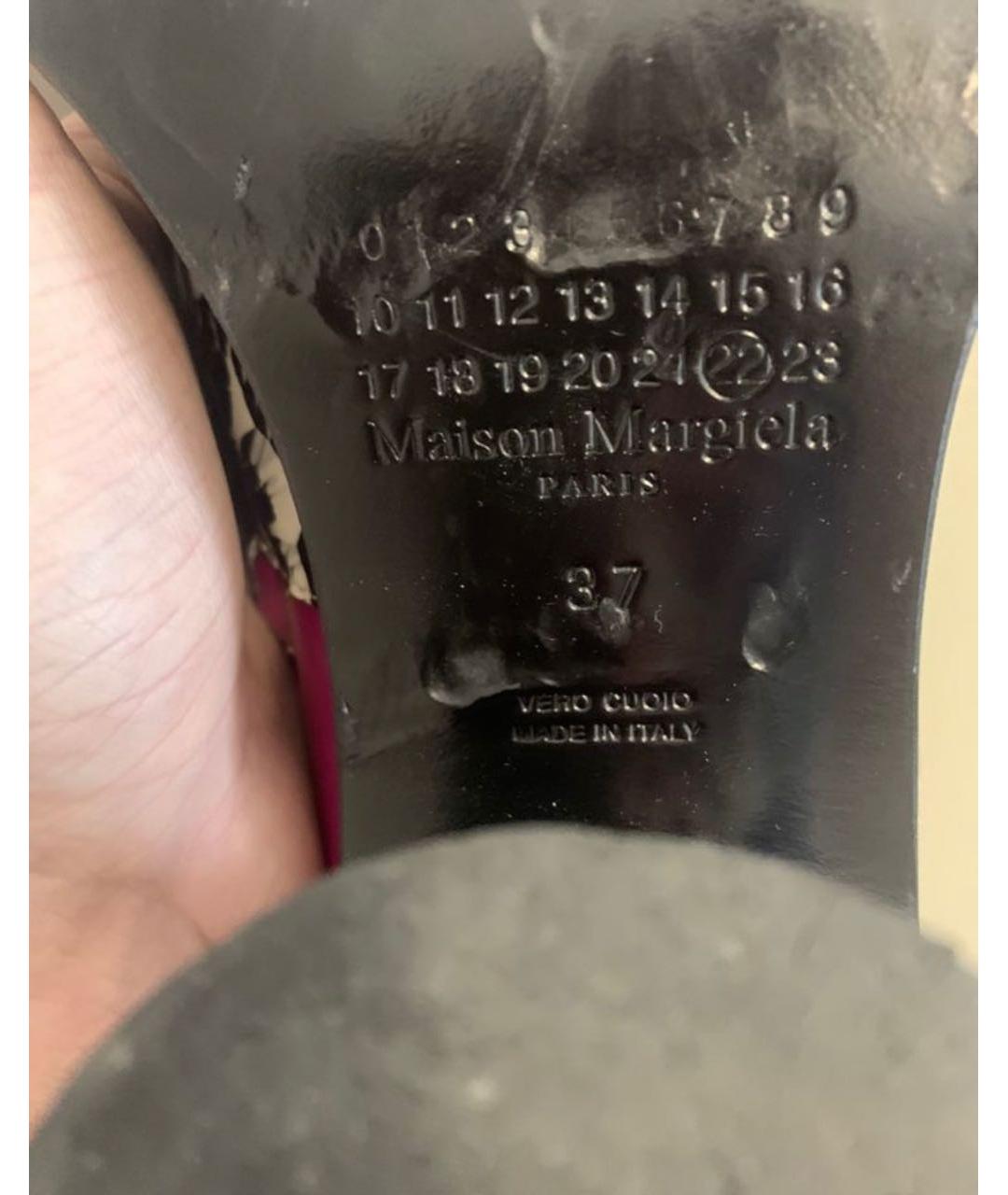MAISON MARGIELA Черные ботинки из лакированной кожи, фото 2