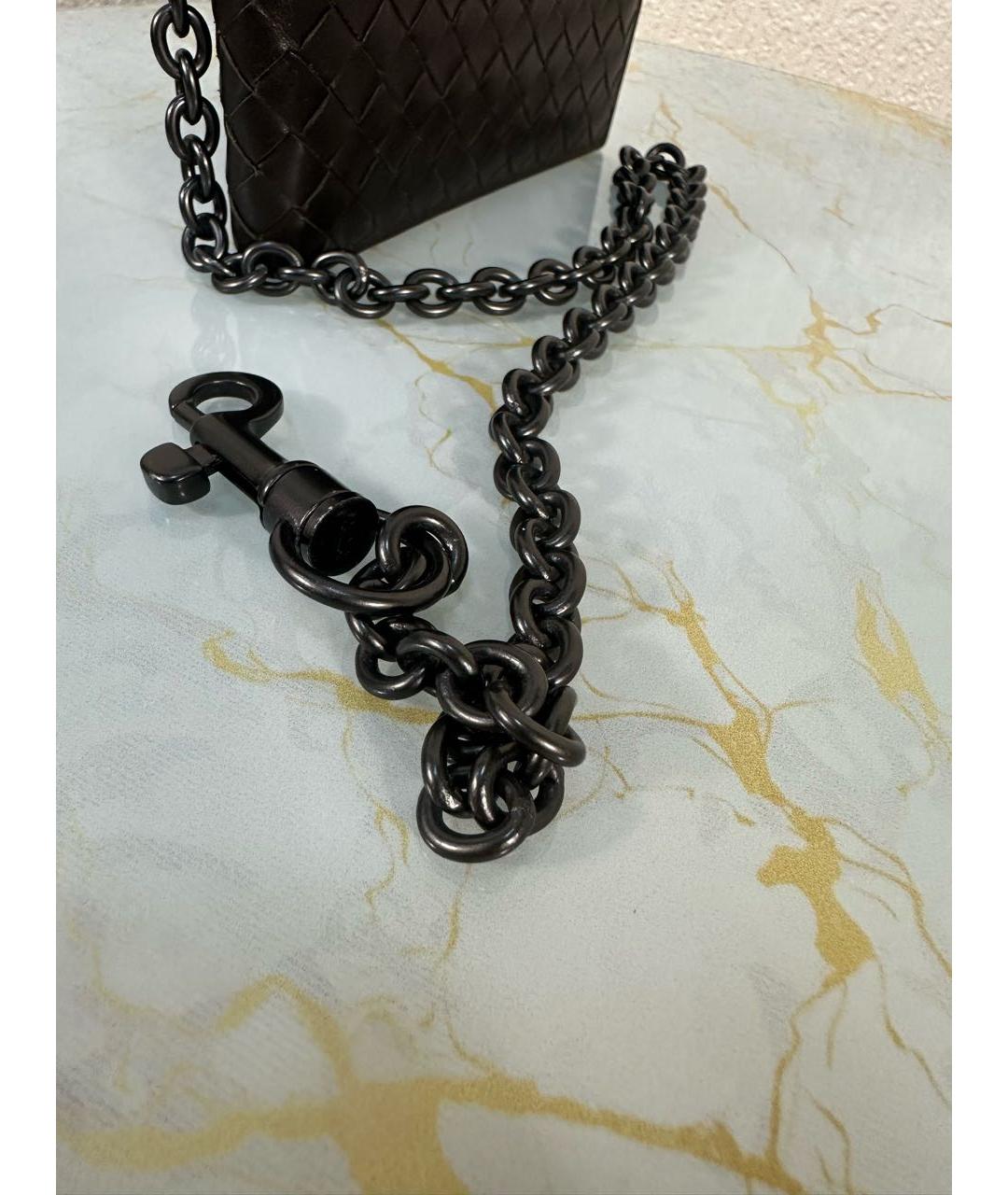 BOTTEGA VENETA Коричневый кожаный кошелек, фото 5