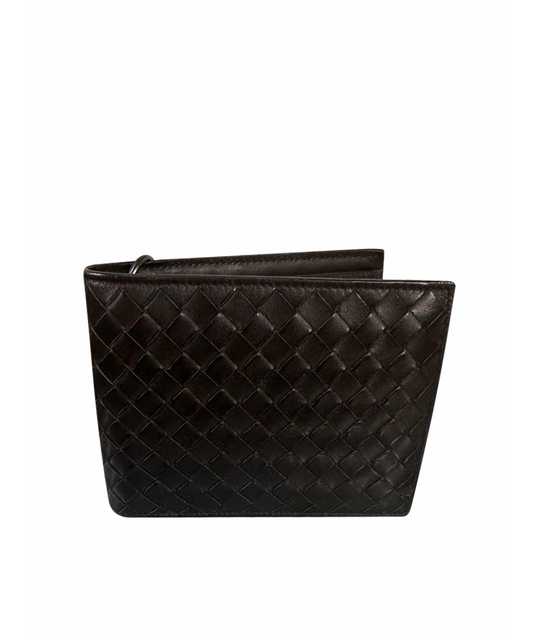 BOTTEGA VENETA Коричневый кожаный кошелек, фото 1