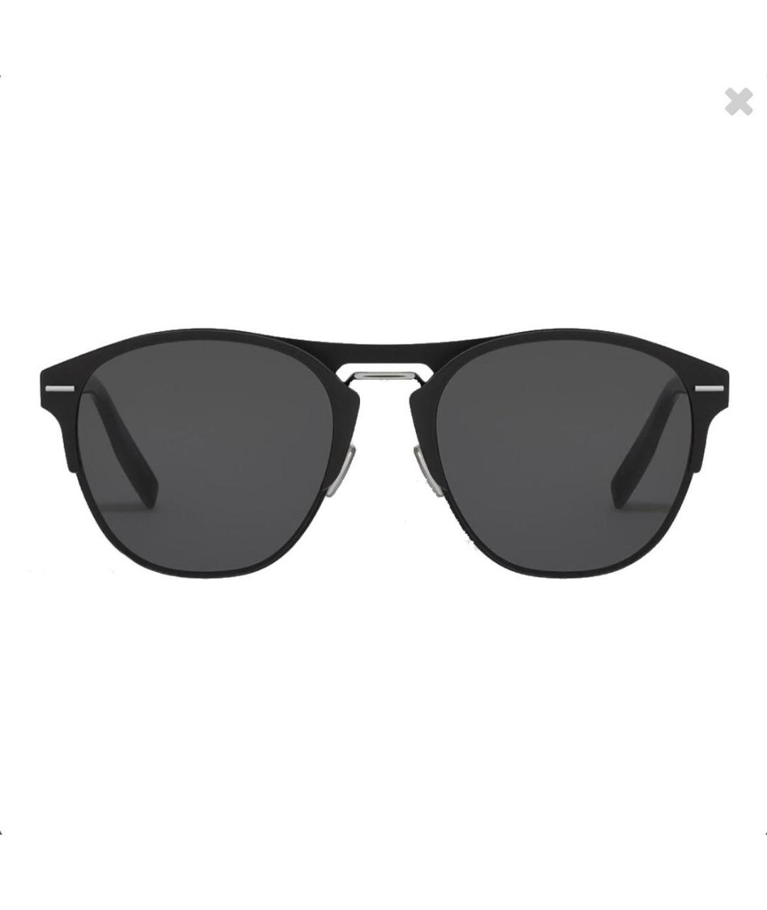 CHRISTIAN DIOR PRE-OWNED Черные металлические солнцезащитные очки, фото 7