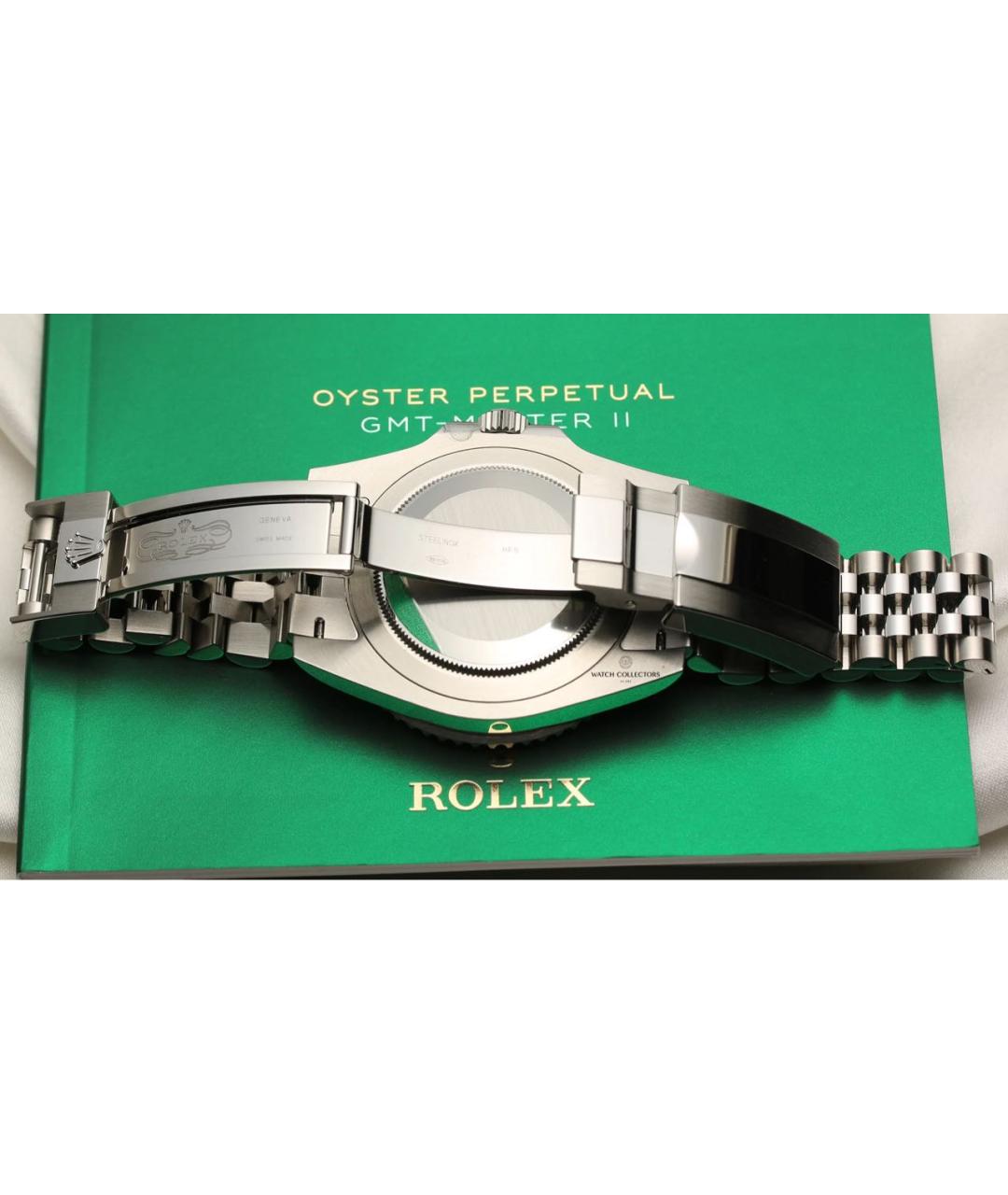 ROLEX Черные металлические часы, фото 4