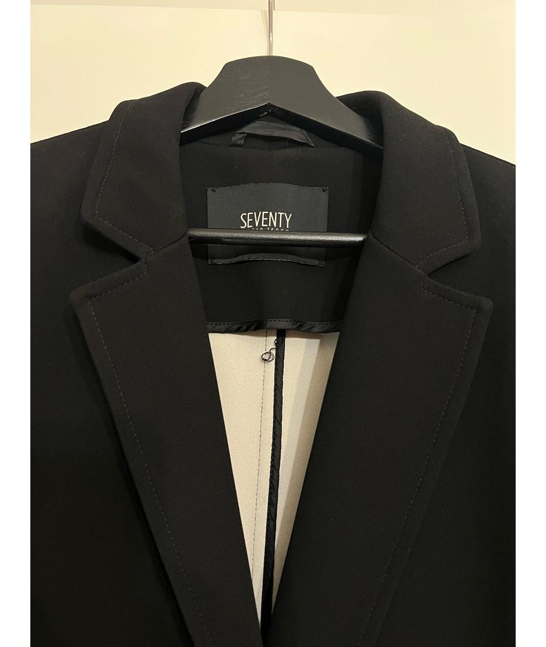 SEVENTY Черный полиэстеровый жакет/пиджак, фото 3