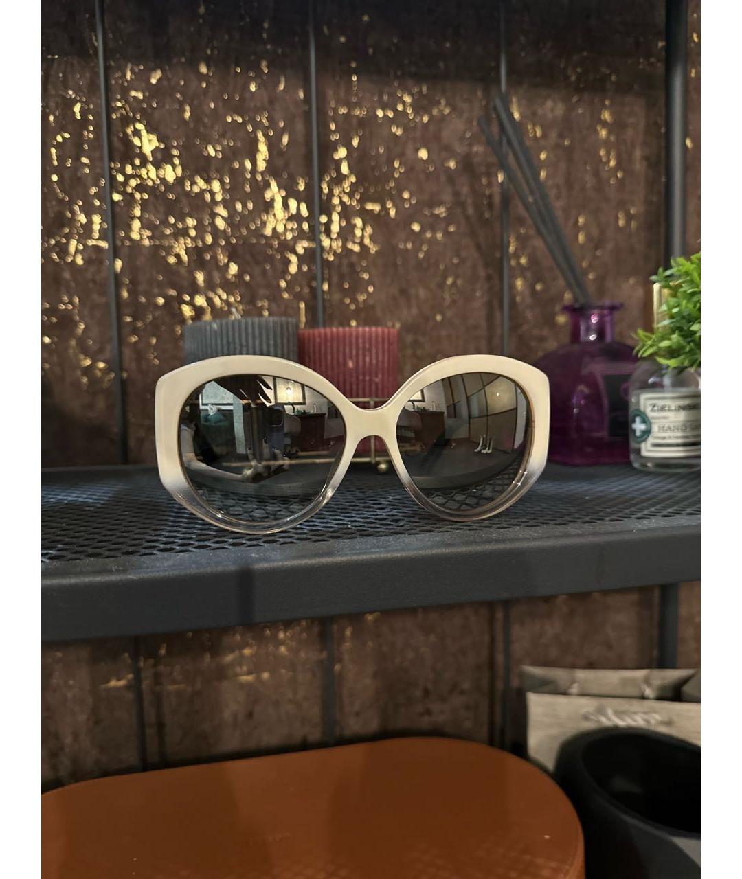 CHRISTIAN DIOR PRE-OWNED Бежевые пластиковые солнцезащитные очки, фото 6