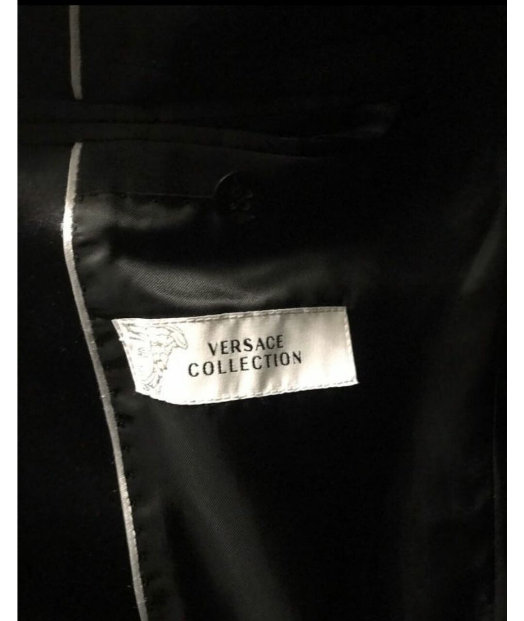 VERSACE COLLECTION Черный шерстяной пиджак, фото 4
