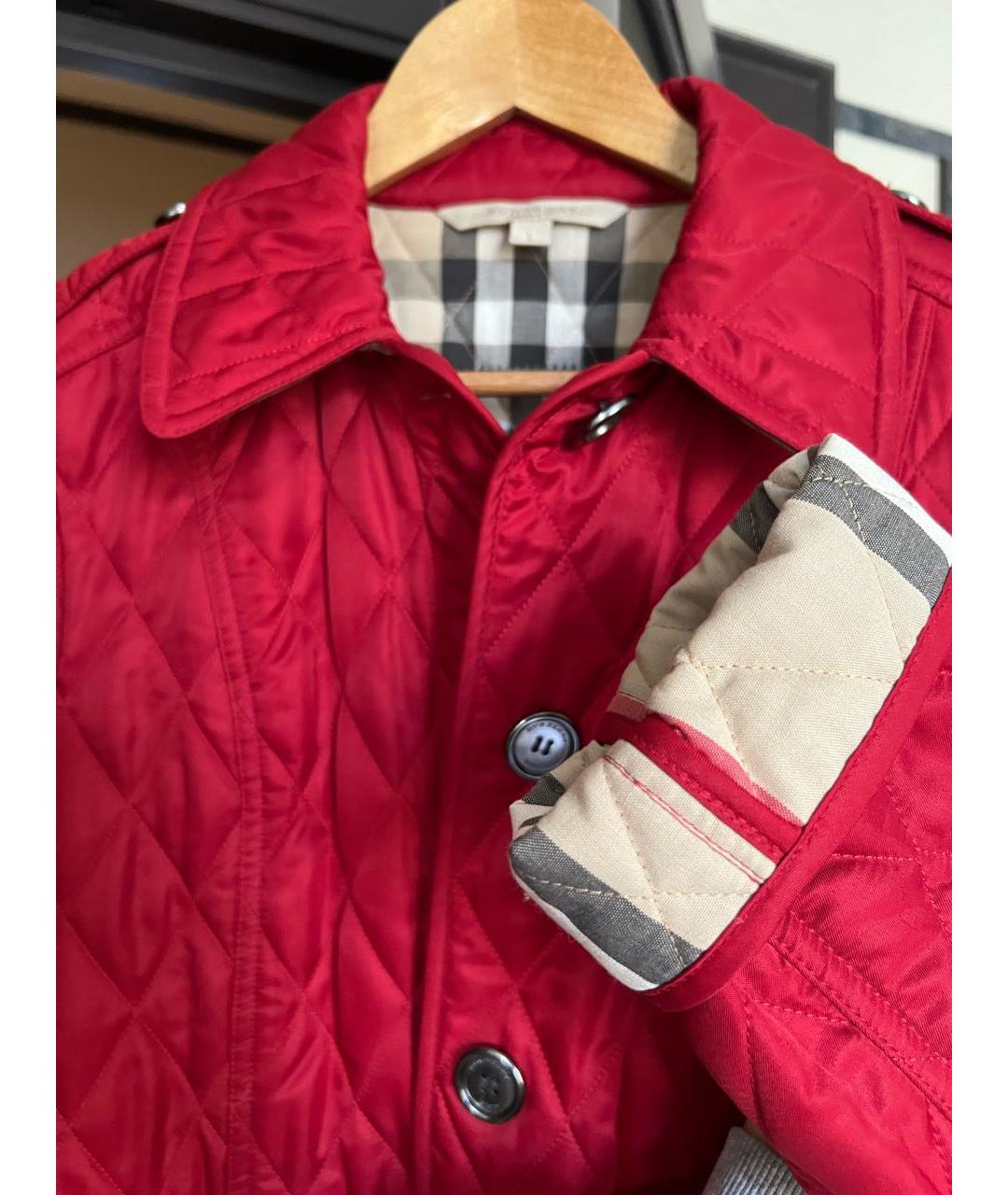 BURBERRY Красная куртка, фото 4