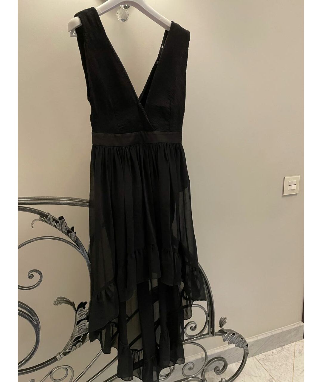 SANDRO Черное коктейльное платье, фото 5