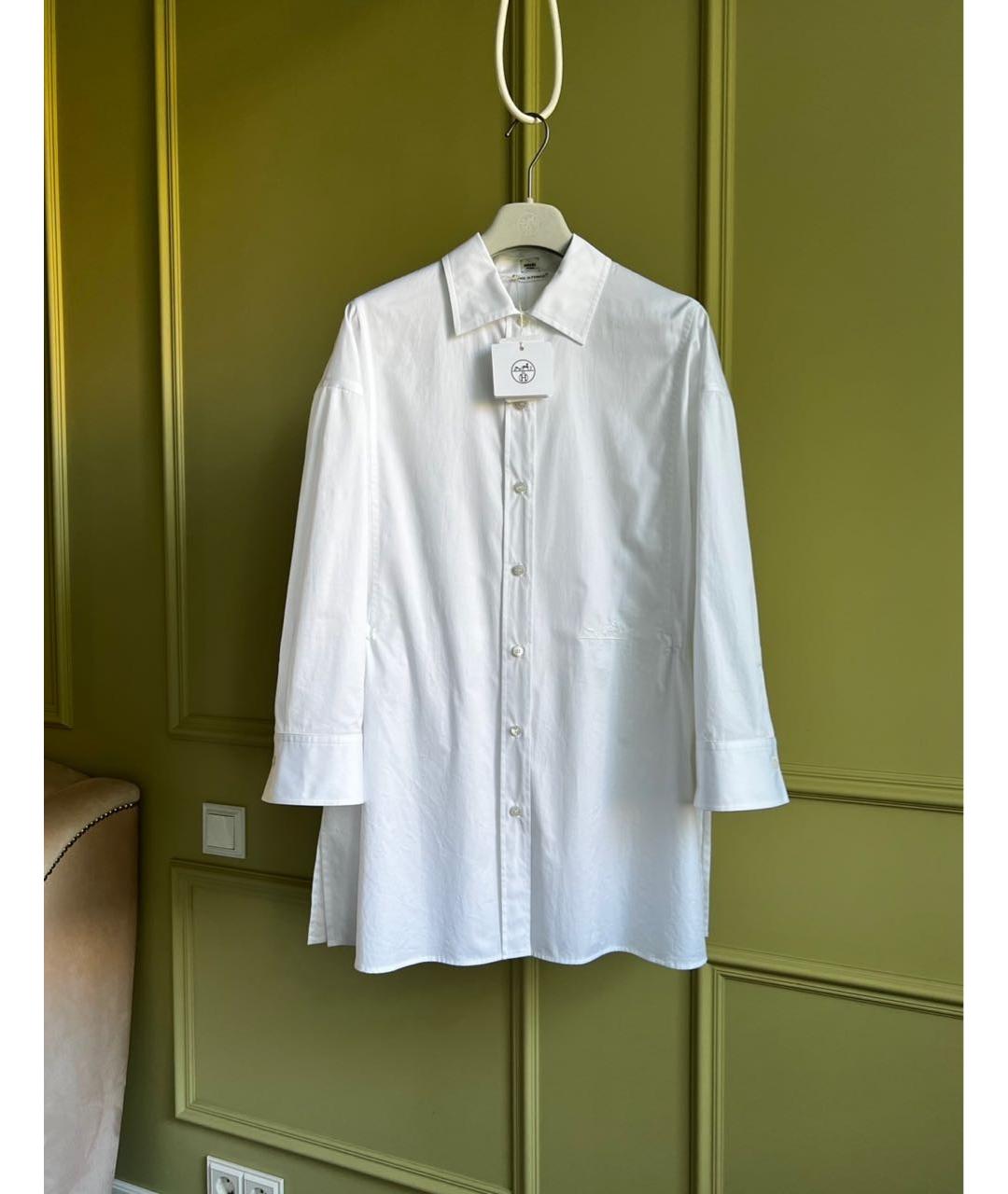 HERMES PRE-OWNED Белая хлопковая рубашка, фото 8