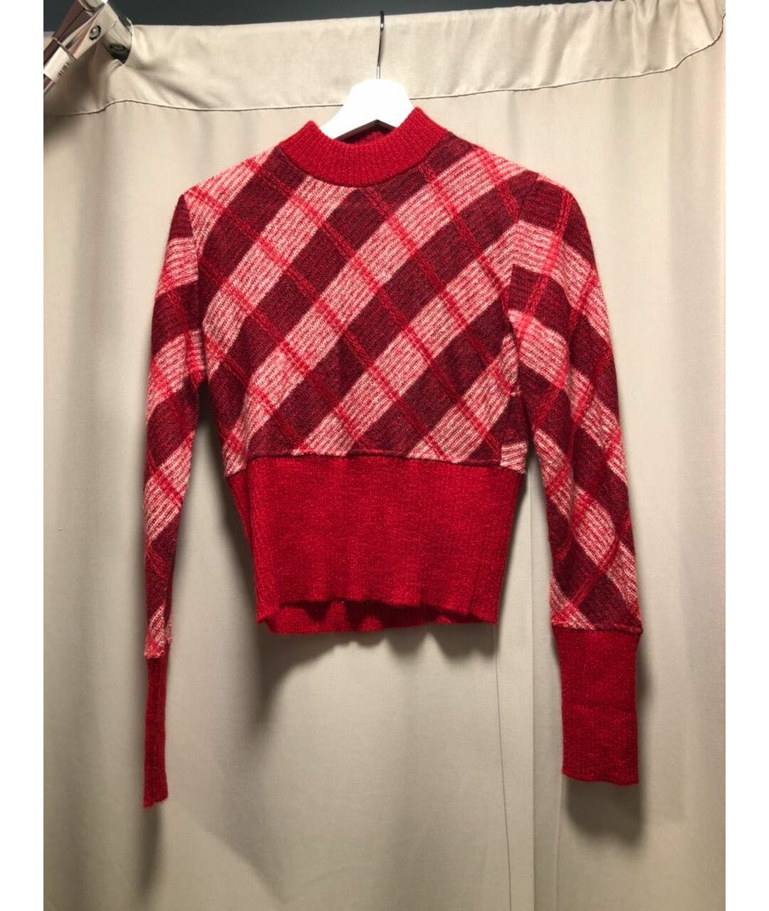 MIU MIU Красный шерстяной джемпер / свитер, фото 4