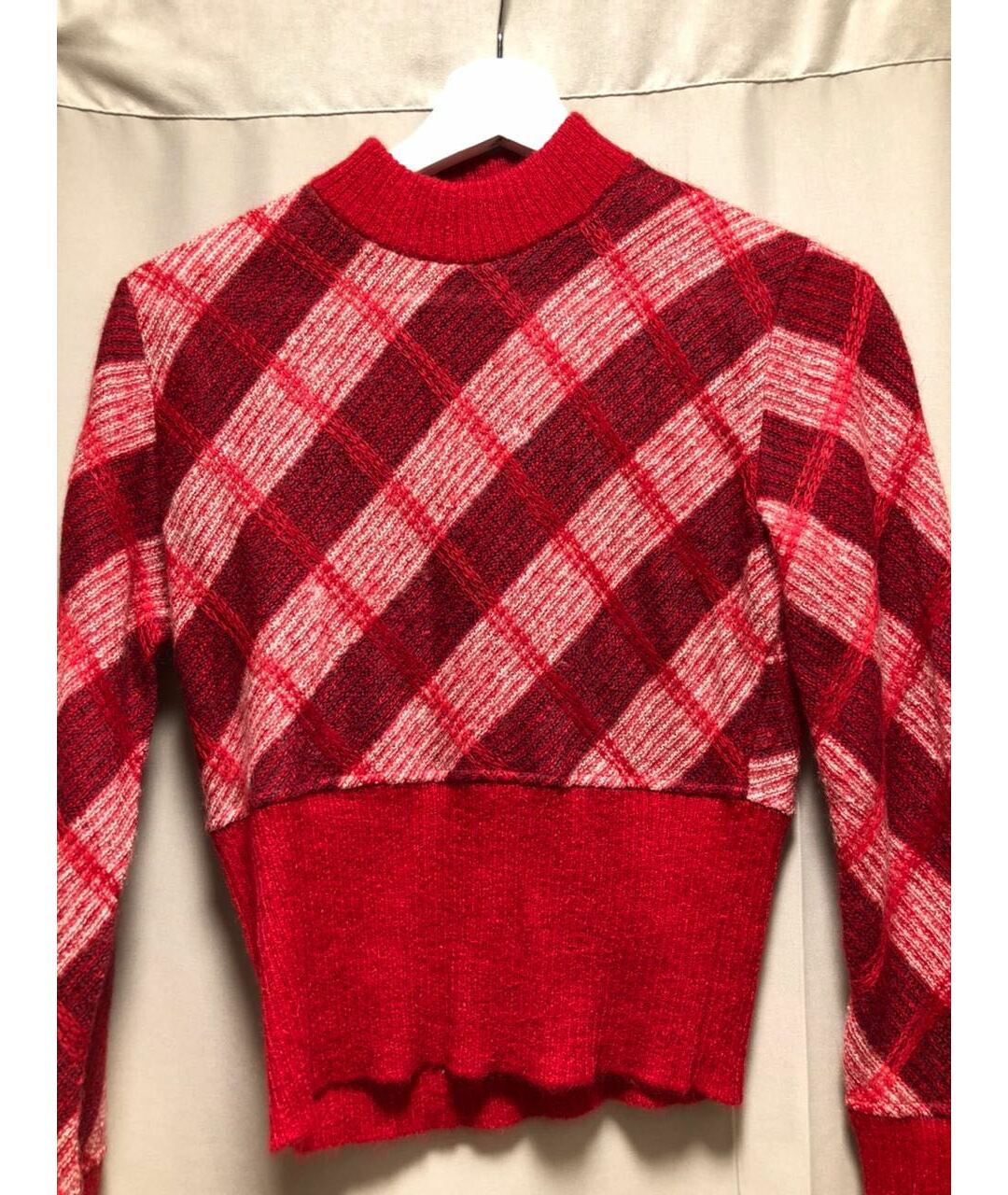 MIU MIU Красный шерстяной джемпер / свитер, фото 2