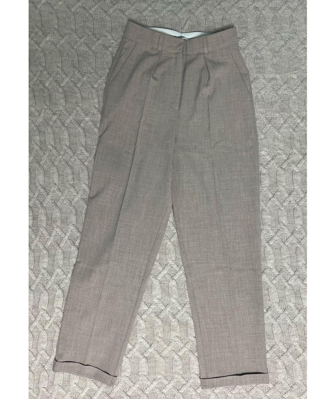 12 STOREEZ Бежевые полиэстеровые прямые брюки, фото 7