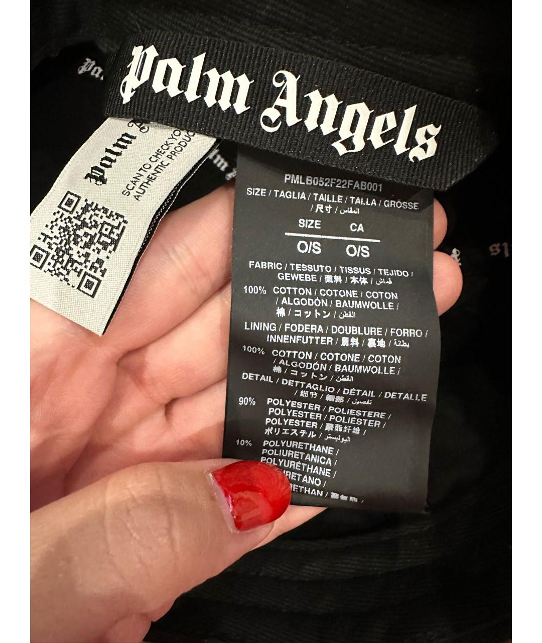 PALM ANGELS Черная кепка/бейсболка, фото 4