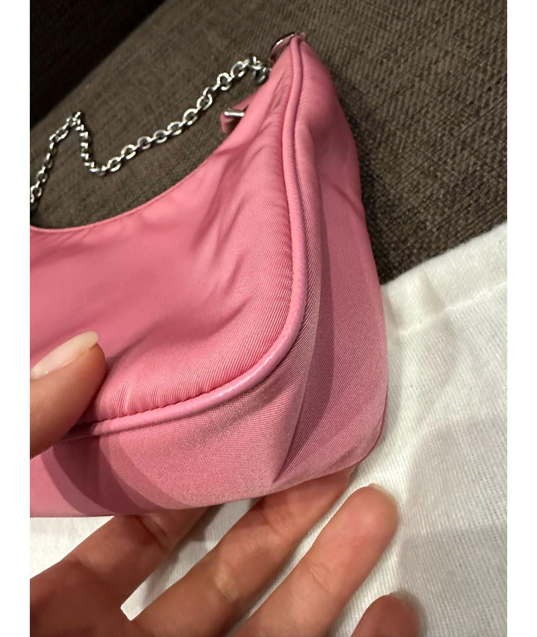 PRADA Розовая сумка через плечо, фото 7