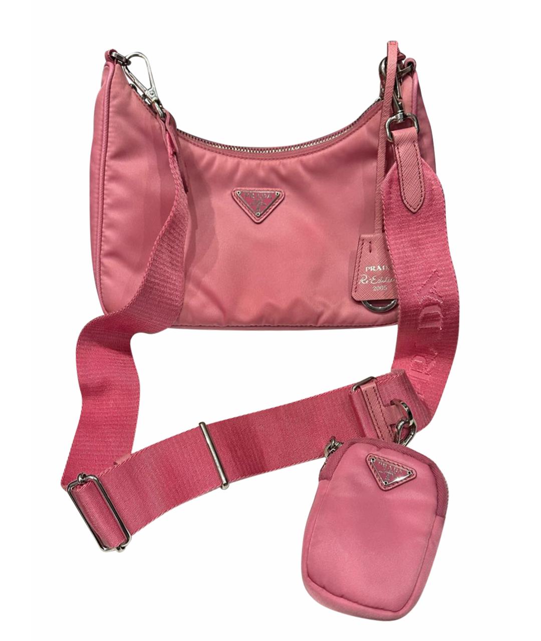 PRADA Розовая сумка через плечо, фото 1