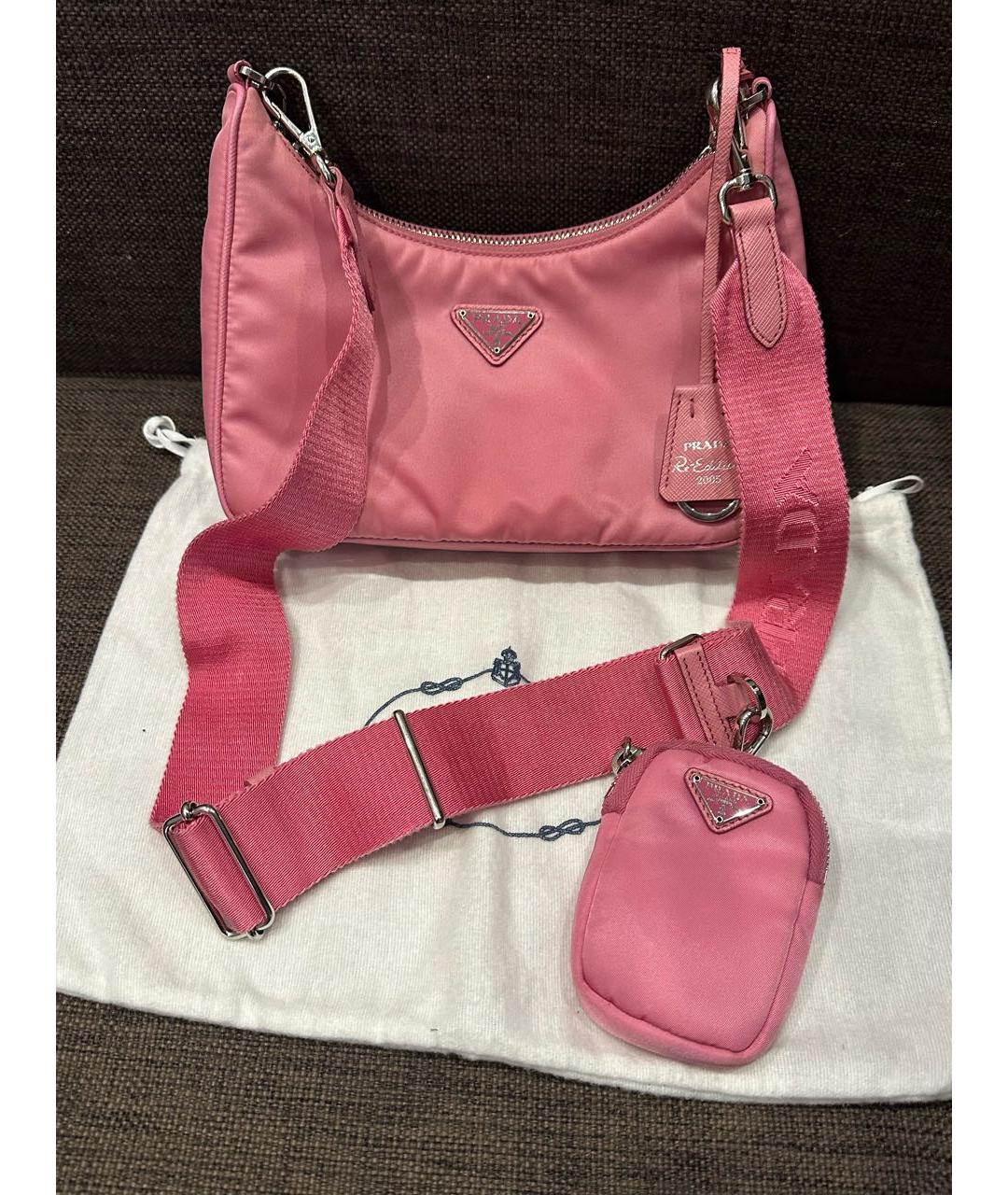 PRADA Розовая сумка через плечо, фото 9