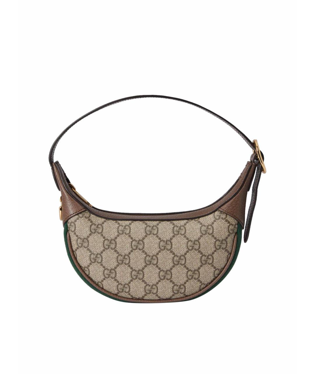 GUCCI Коричневая кожаная сумка с короткими ручками, фото 9