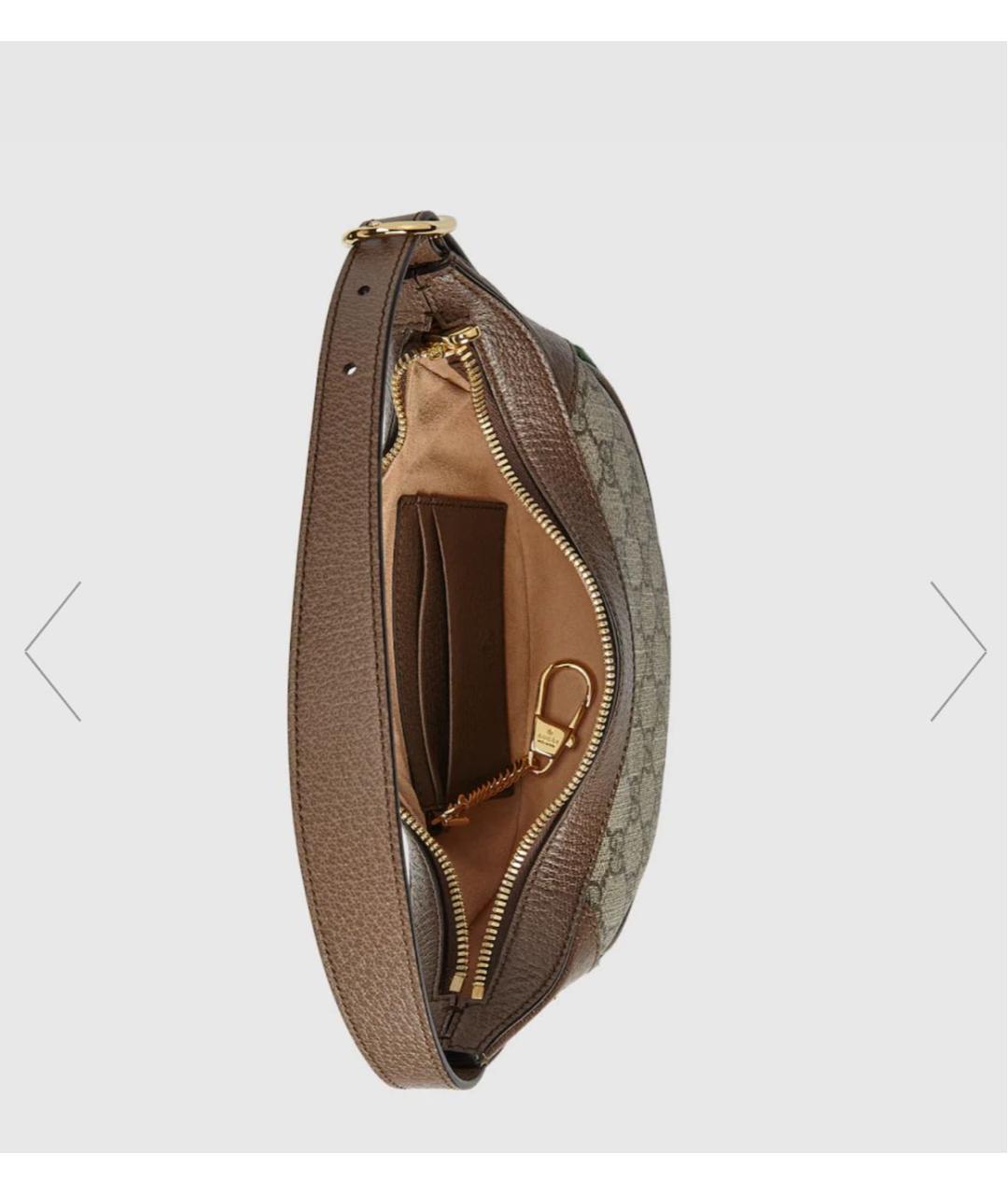 GUCCI Коричневая кожаная сумка с короткими ручками, фото 7
