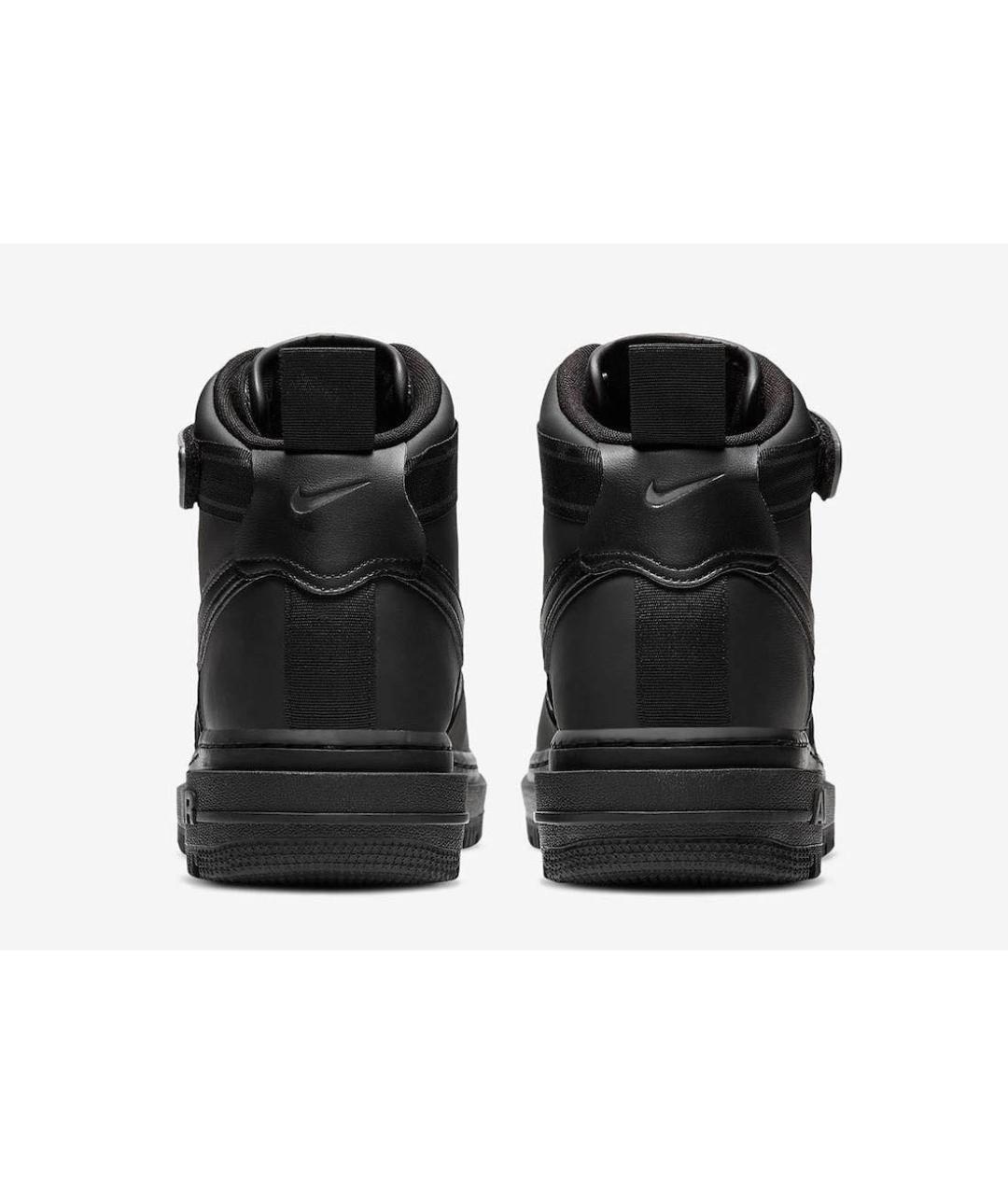 NIKE Черные кожаные кроссовки, фото 4